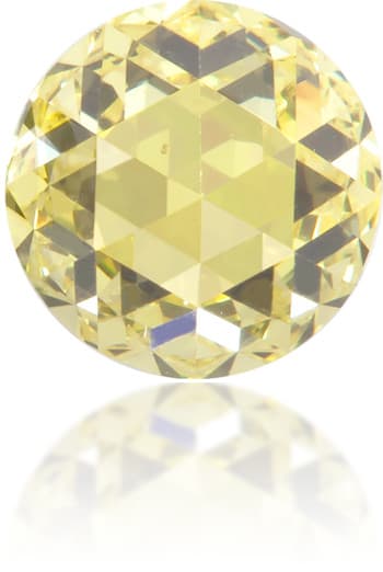 Natural Yellow Diamond Round 0.52 ct Polished