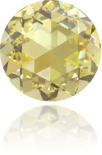 Natural Yellow Diamond Rose Cut 0.47 ct Polished