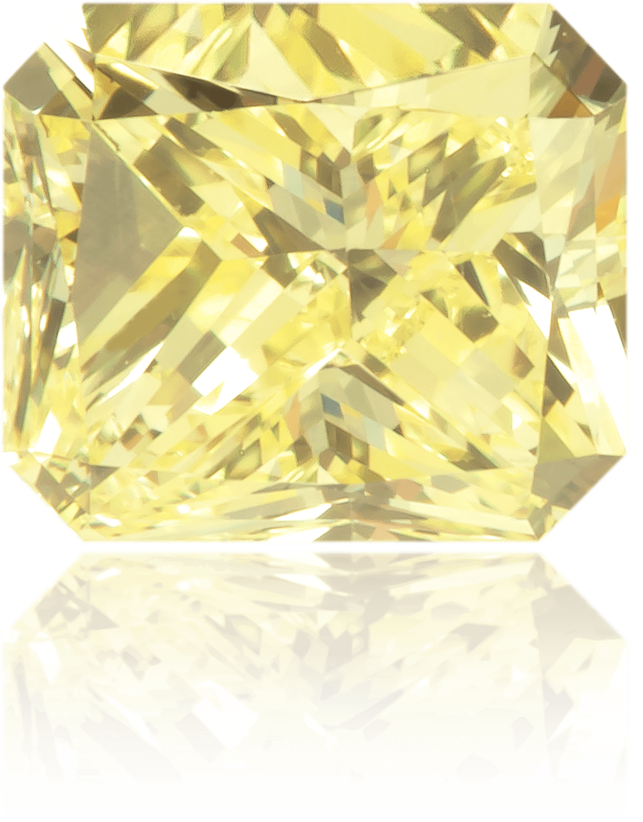Natural Yellow Diamond Rectangle 0.62 ct Polished