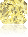 Natural Yellow Diamond Rectangle 0.62 ct Polished