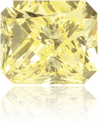 Natural Yellow Diamond Rectangle 0.62 ct Polished