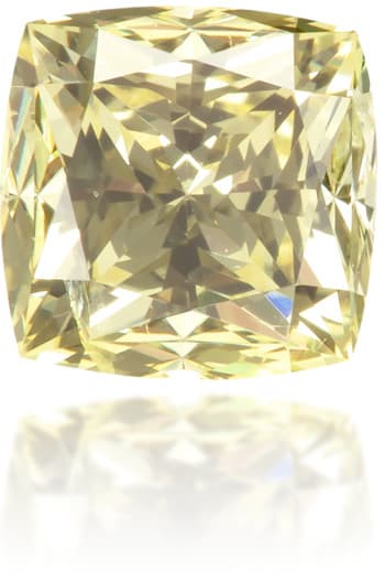 Natural Yellow Diamond Square 0.82 ct Polished