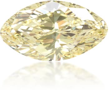 Natural Yellow Diamond Marquise 0.41 ct Polished