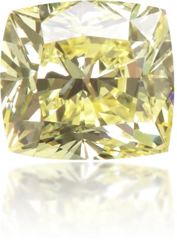 Natural Yellow Diamond Cushion 0.35 ct Polished