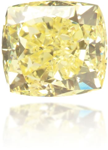 Natural Yellow Diamond Square 0.81 ct Polished