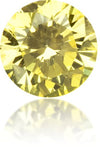 Natural Yellow Diamond Round 0.21 ct Polished
