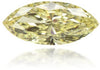 Natural Yellow Diamond Marquise 0.55 ct Polished