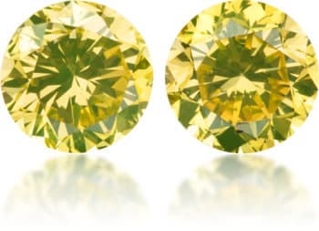 Natural Green Diamond Round 2.83 ct set