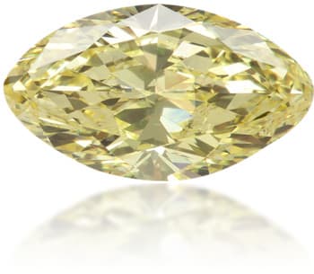 Natural Yellow Diamond Marquise 0.63 ct Polished