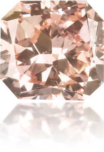 Natural Pink Diamond Square 0.46 ct Polished