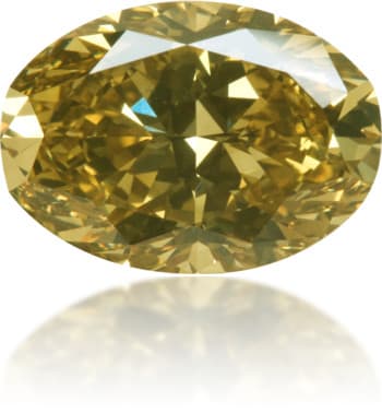 Natural Green Diamond Oval 3.11 ct Polished