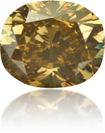 Natural Green Diamond Cushion 2.81 ct Polished