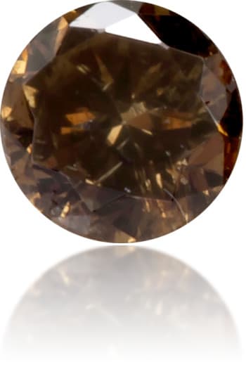 Natural Brown Diamond Round 0.17 ct Polished