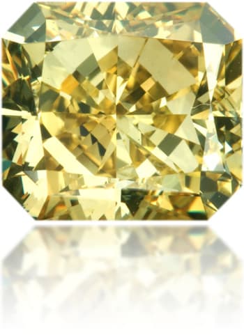 Natural Yellow Diamond Rectangle 3.27 ct Polished