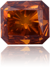Natural Orange Diamond Rectangle 1.73 ct Polished