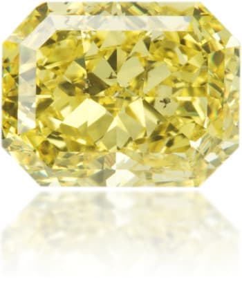 Natural Yellow Diamond Rectangle 2.81 ct Polished