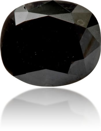 Natural Black Diamond Oval 3.34 ct Polished