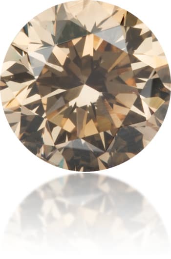 Natural Brown Diamond Round 1.52 ct Polished