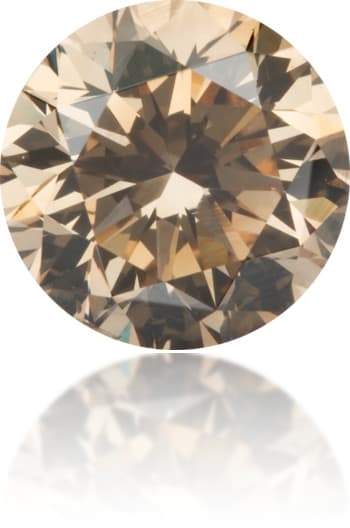 Natural Brown Diamond Round 1.51 ct Polished