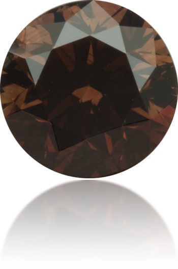 Natural Brown Diamond Round 1.01 ct Polished