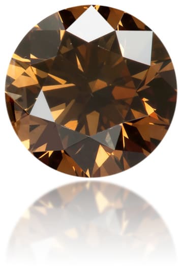 Natural Brown Diamond Round 0.56 ct Polished