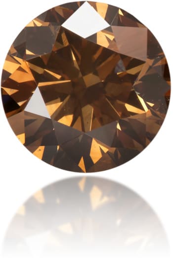 Natural Brown Diamond Round 0.55 ct Polished