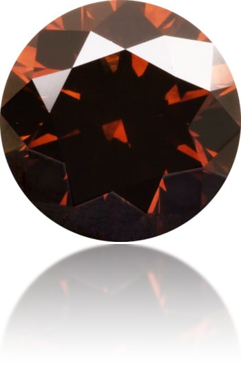 Natural Brown Diamond Round 1.33 ct Polished