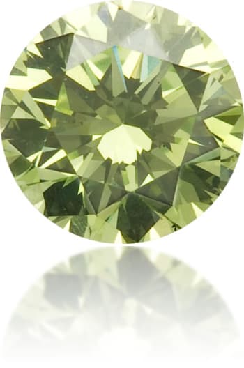 Natural Green Diamond Round 0.24 ct Polished