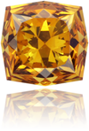 Natural Orange Diamond Square 1.31 ct Polished