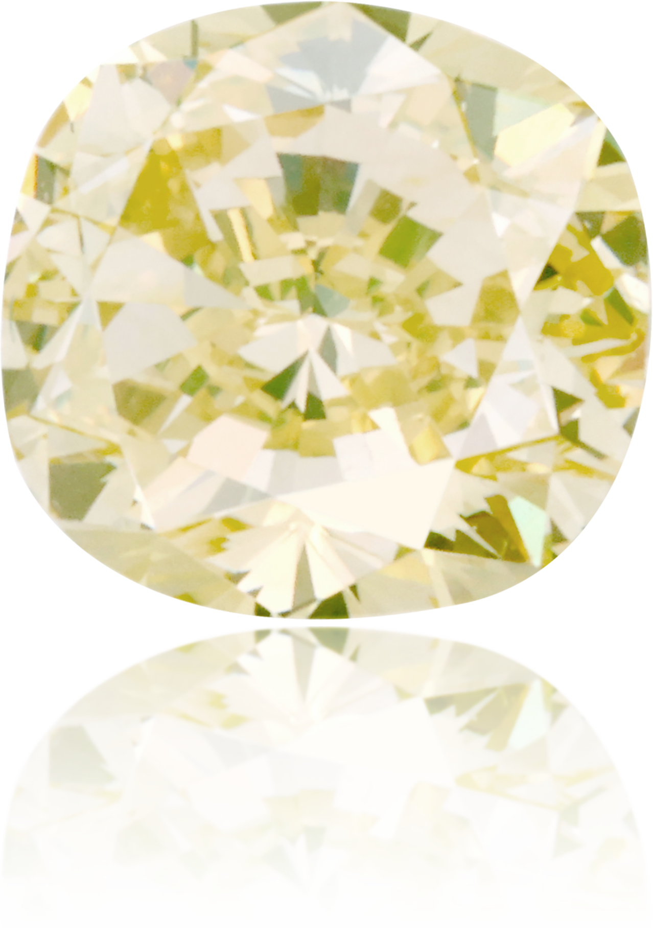 Natural Green Diamond Cushion 1.01 ct Polished