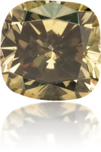 Natural Green Diamond Cushion 0.49 ct Polished