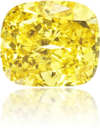 Natural Yellow Diamond Cushion 1.00 ct Polished