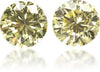 Natural Yellow Diamond Round 0.50 ct set