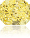 Natural Yellow Diamond Rectangle 0.72 ct Polished