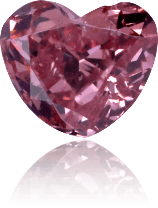 Natural Pink Diamond Heart Shape 0.46 ct Polished