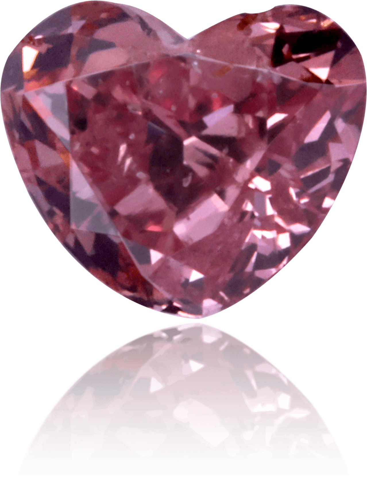 Natural Pink Diamond Heart Shape 0.46 ct Polished