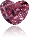 Natural Pink Diamond Heart Shape 0.46 ct Polished