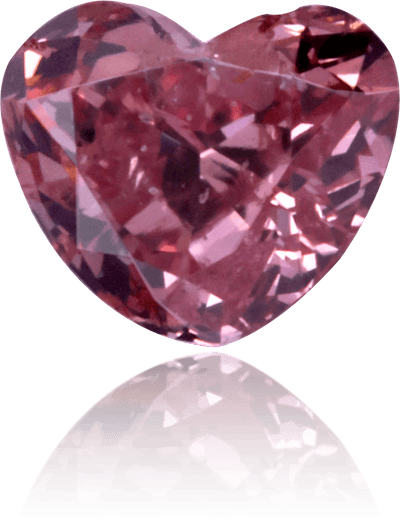 Natural Pink Diamond Heart Shape 0.46 ct Polished