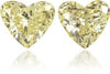 Natural Yellow Diamond Heart Shape 1.79 ct set