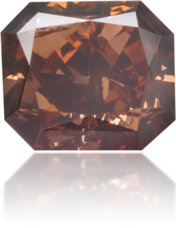Natural Brown Diamond Rectangle 0.69 ct Polished