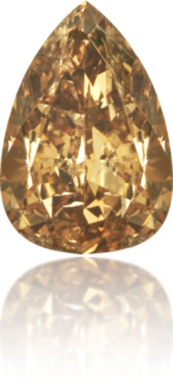 Natural Brown Diamond Pear Shape 0.48 ct Polished