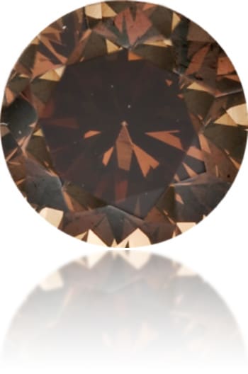 Natural Brown Diamond Round 0.35 ct Polished
