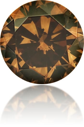 Natural Brown Diamond Round 0.60 ct Polished