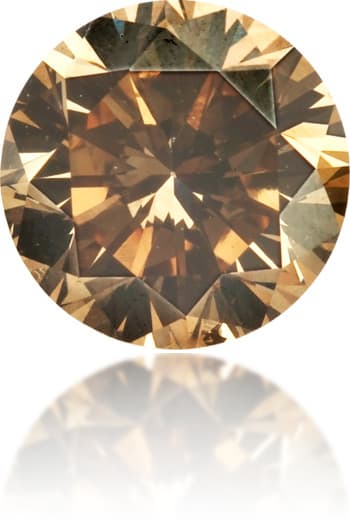 Natural Brown Diamond Round 0.59 ct Polished