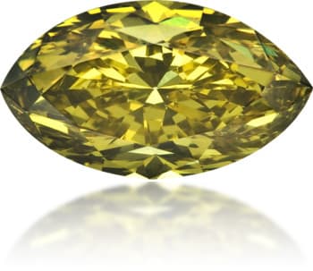 Natural Green Diamond Marquise 0.79 ct Polished