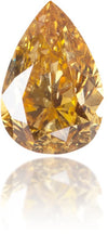Natural Orange Diamond Pear Shape 1.02 ct Polished