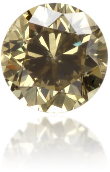 Natural Green Diamond Round 0.15 ct Polished