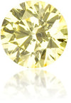 Natural Yellow Diamond Round 0.13 ct Polished