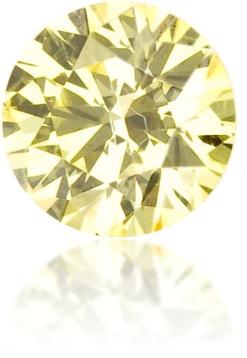 Natural Yellow Diamond Round 0.13 ct Polished
