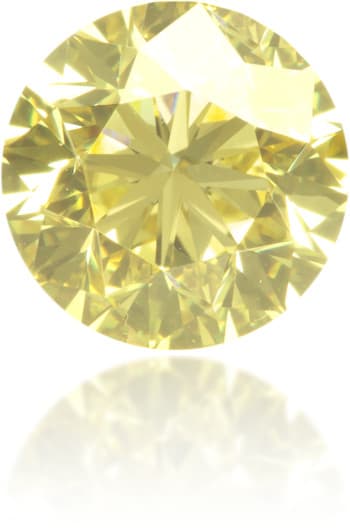 Natural Yellow Diamond Round 1.00 ct Polished